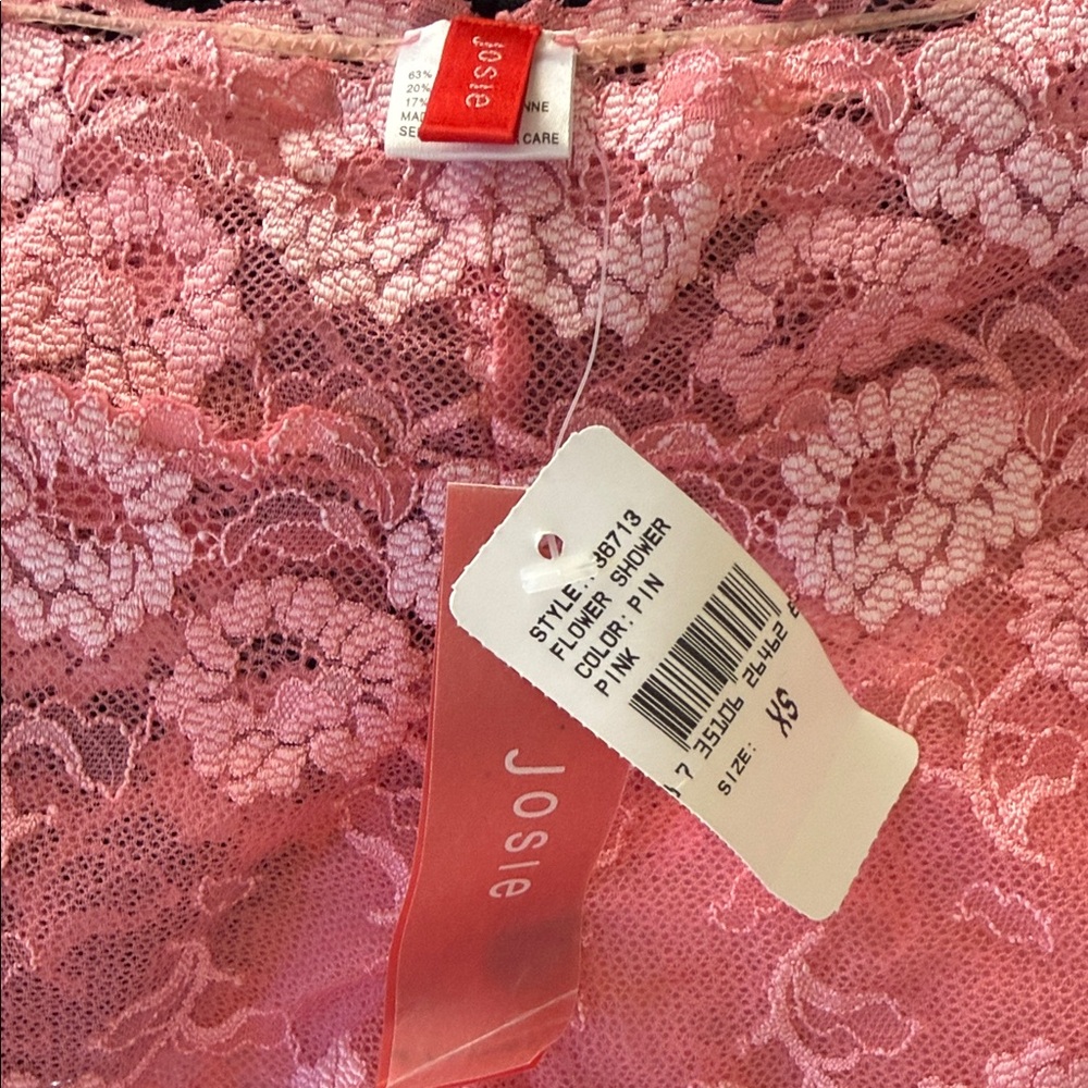 Anthropologie Josie Flower Shower Allocer Bralette and Short Set - Pink - Picture 4 of 6
